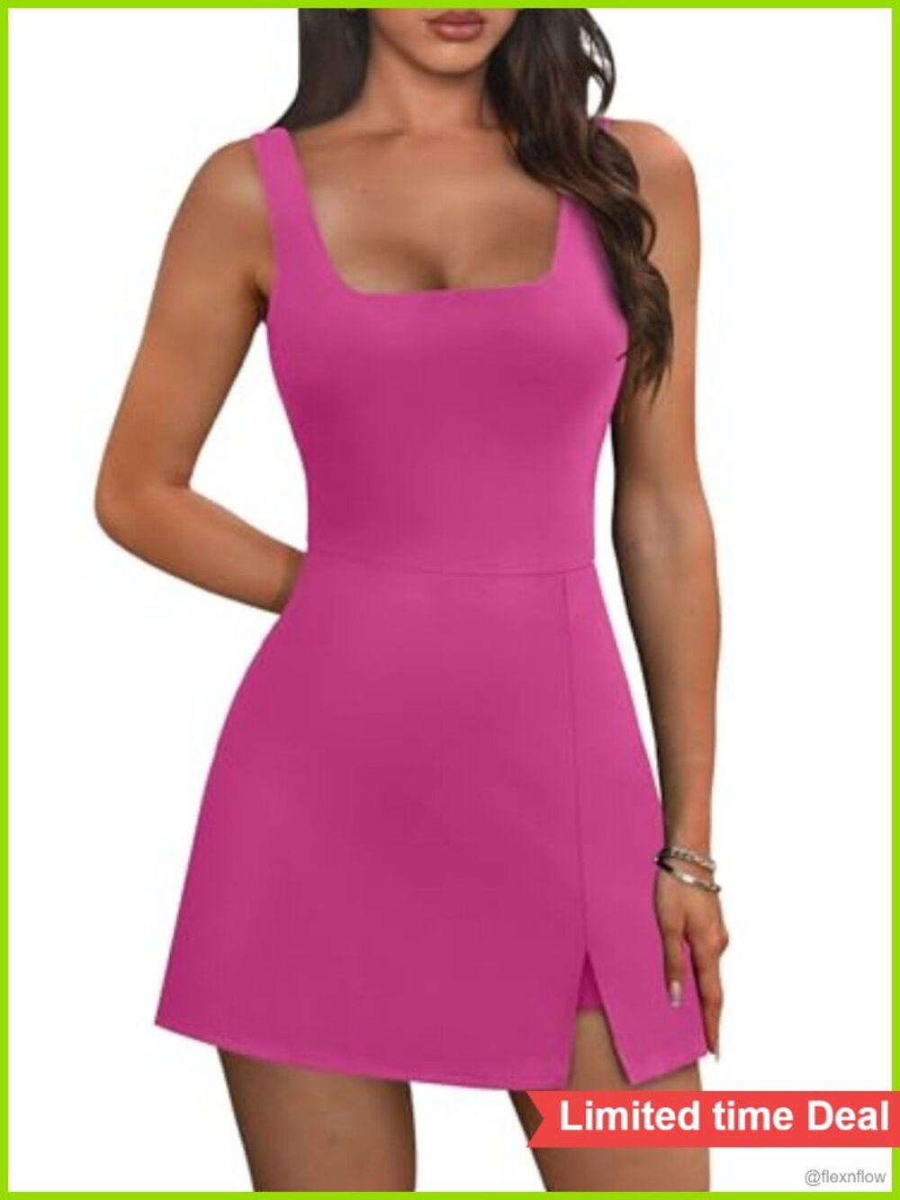 Athletic Dress Mini Built-in Shorts & Pockets Tennis Golf